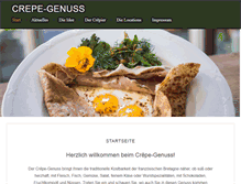 Tablet Screenshot of crepe-genuss.de